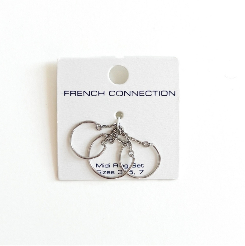 French Connection Midi Ring Set